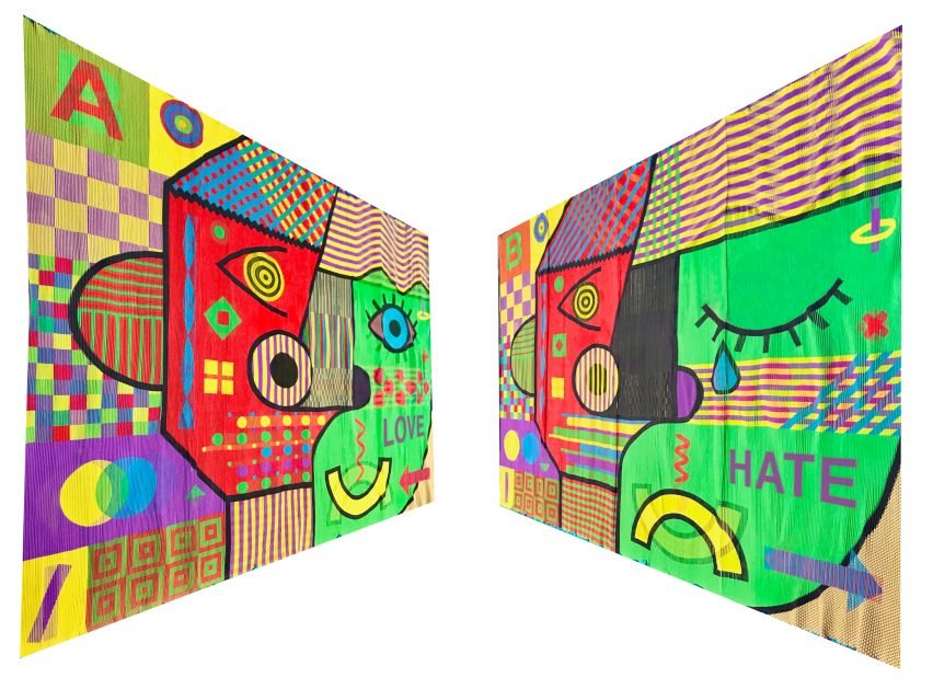 Both versions of Lenticular Weave by Antoine Peters