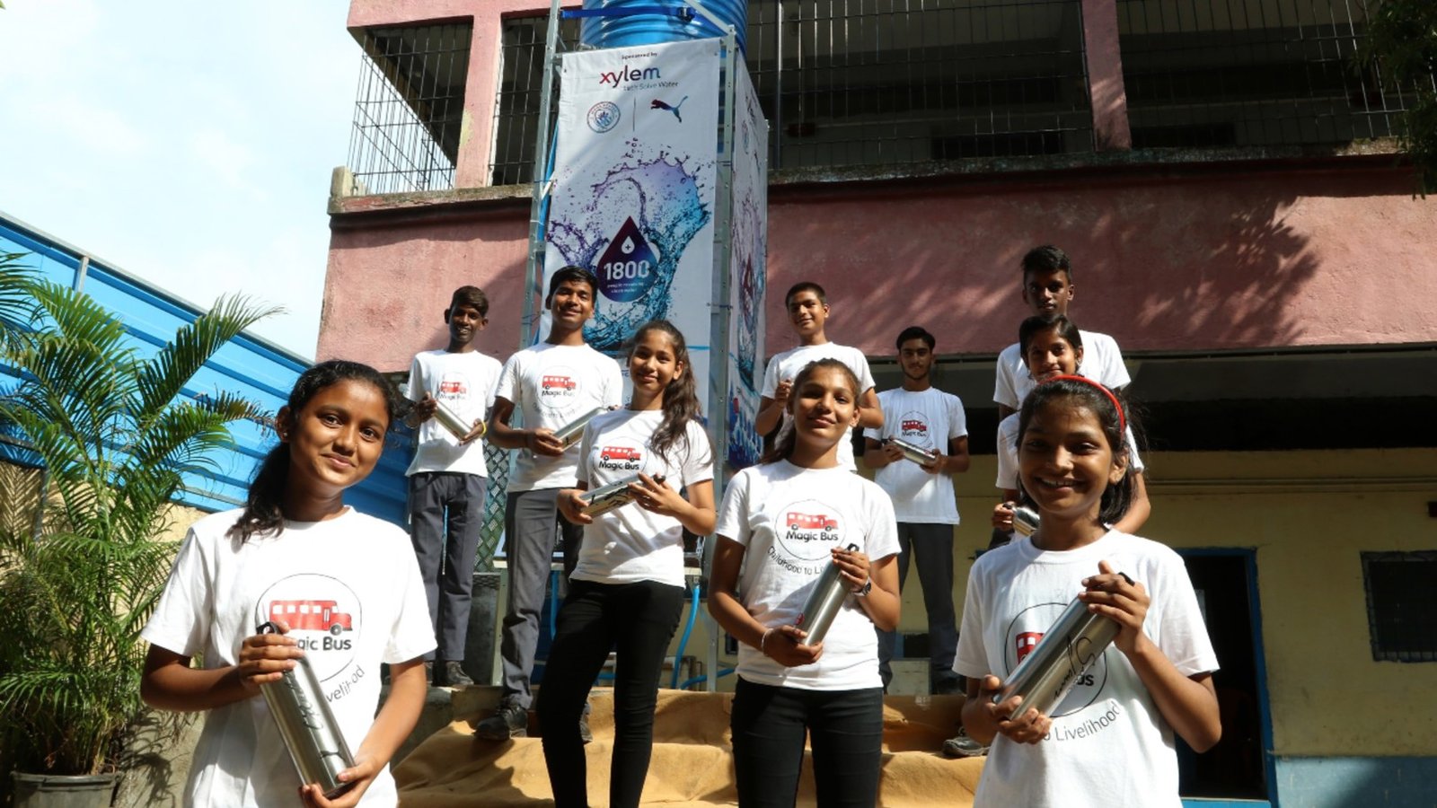 City, PUMA and Xylem build first clean water tower in Mumbai